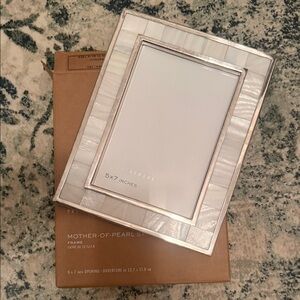 NEW with box Pottery Barn 5x7” Mother of Pearl Frame